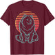 Chow Chow Lover Dog Owner Retro Synthwave 80s T-Shirt - T-Shirt | Maroon