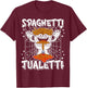 Spaghetti-Tualetti Italian-Brainrot Funny Gen Z Meme Toilet T-Shirt - T-Shirt | Maroon