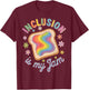 Inclusion is My Jam T-Shirt - T-Shirt | Maroon