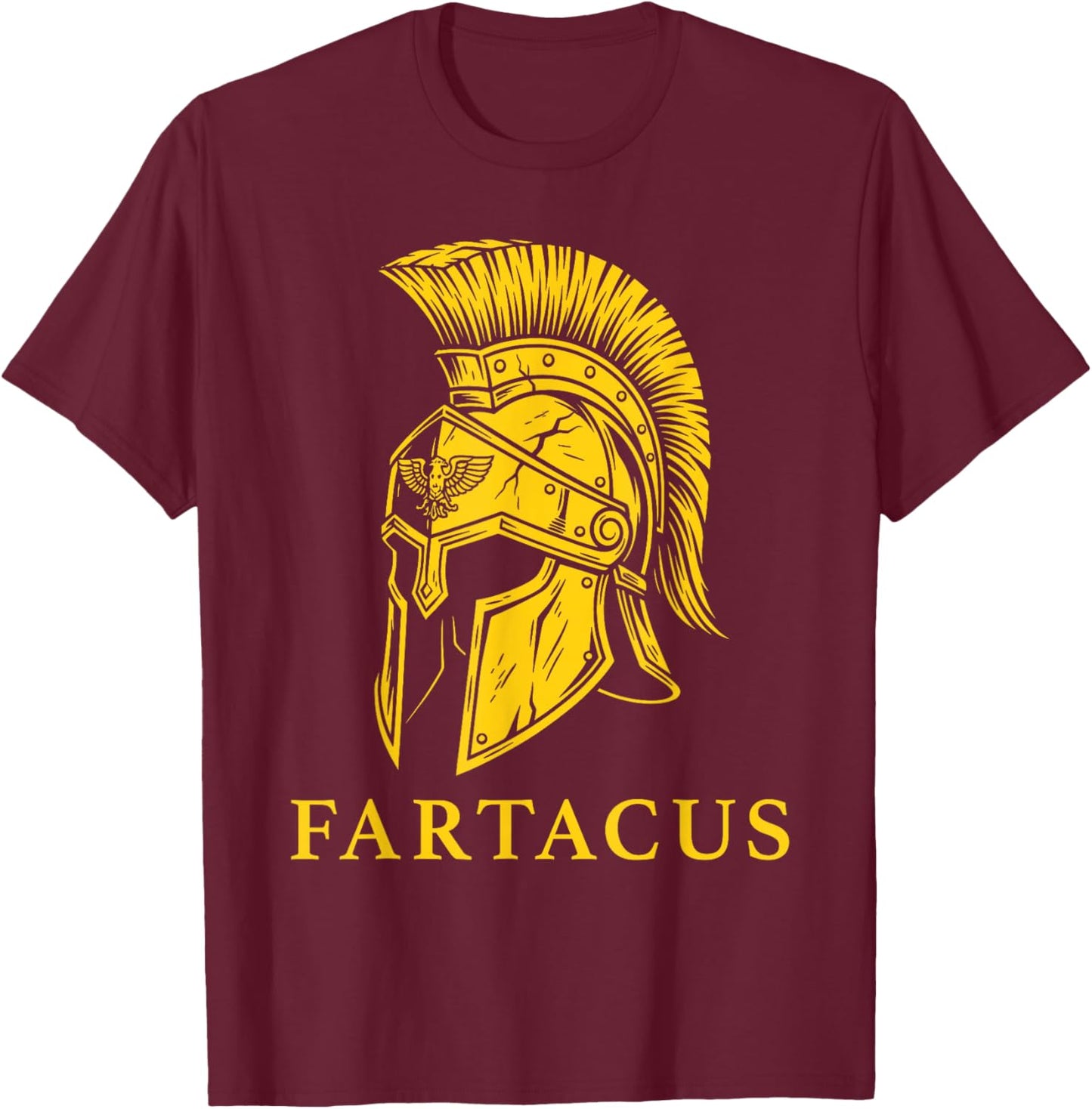 Funny Fart Design Farting Greece Joke Greek Fartacus T-Shirt - T-Shirt | Maroon