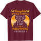 A Heavenly Birthday for My Angel Daughter, Always Remember T-Shirt - T-Shirt | Maroon
