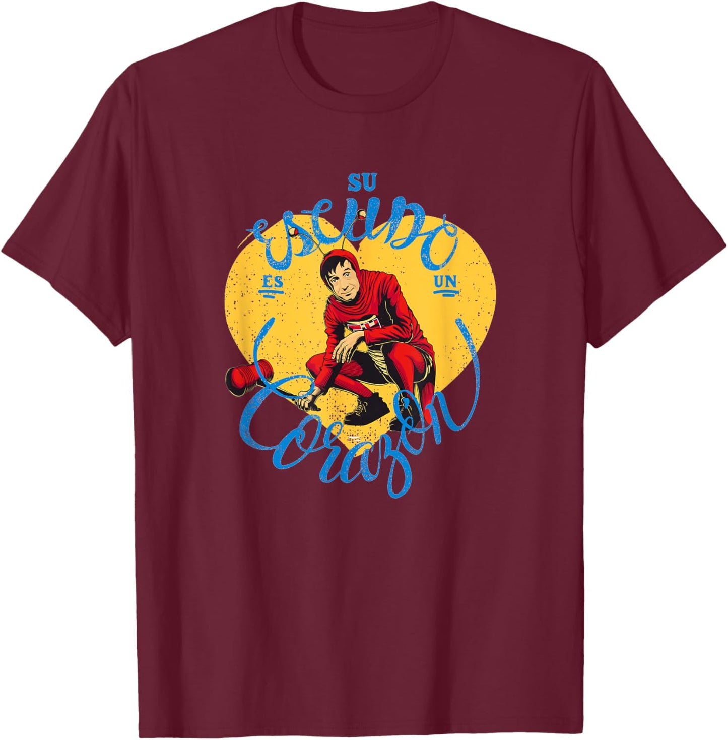 Chapulin Colorado - Fun Desings for Kids, Teen, Women & Men T-Shirt - T-Shirt | Maroon