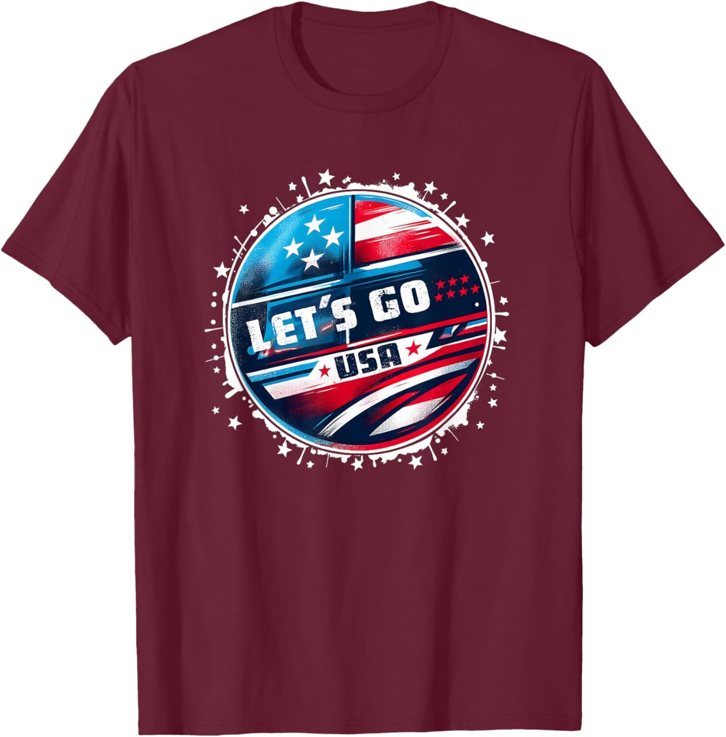 USA Go United States Sport USA Apparel USA T-Shirt - T-Shirt | Maroon