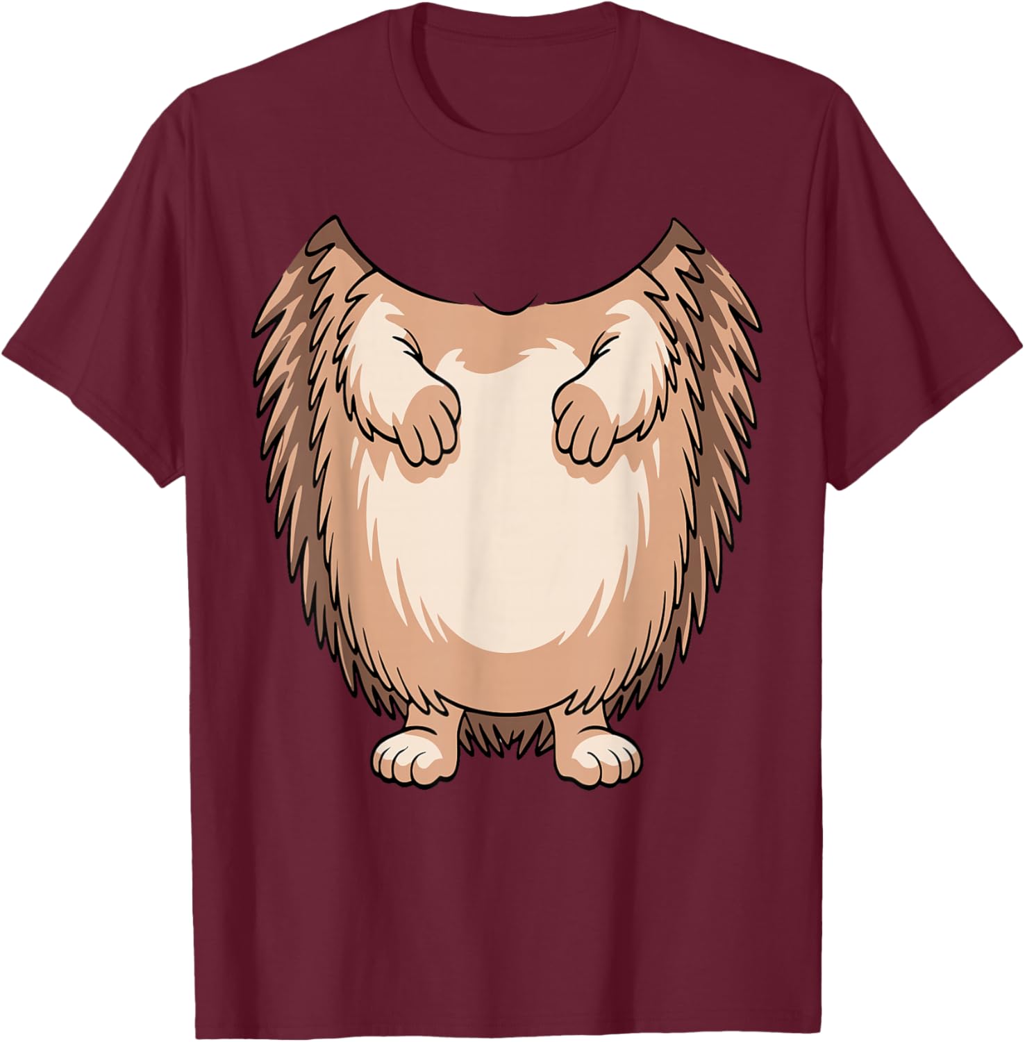 Hedgehog Shirt Adult Men Women Kids Hedgehog Costume T-Shirt - T-Shirt | Maroon