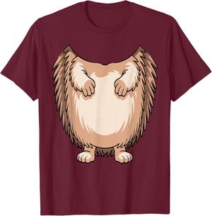 Hedgehog Shirt Adult Men Women Kids Hedgehog Costume T-Shirt - T-Shirt | Maroon