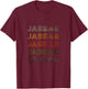 Love Heart Jassar Grunge Vintage Style Black Jassar T-Shirt - T-Shirt | Maroon