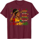 Juneteenth I'm The Storm Black Queen Black Women Melanin T-Shirt - T-Shirt | Maroon