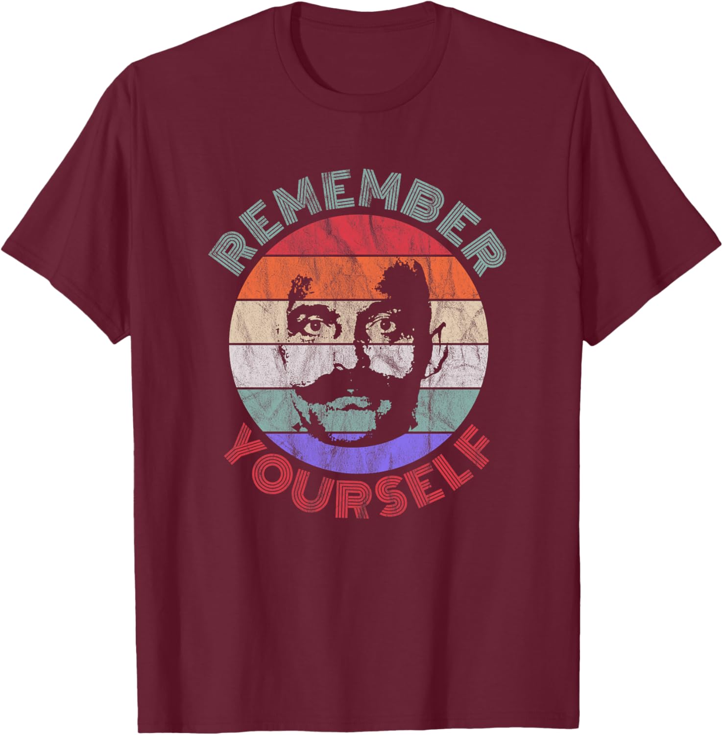 Gurdjieff - Remember Yourself - Souviens-Toi De Toi v4 Haut de Gamme T-Shirt - T-Shirt | Maroon