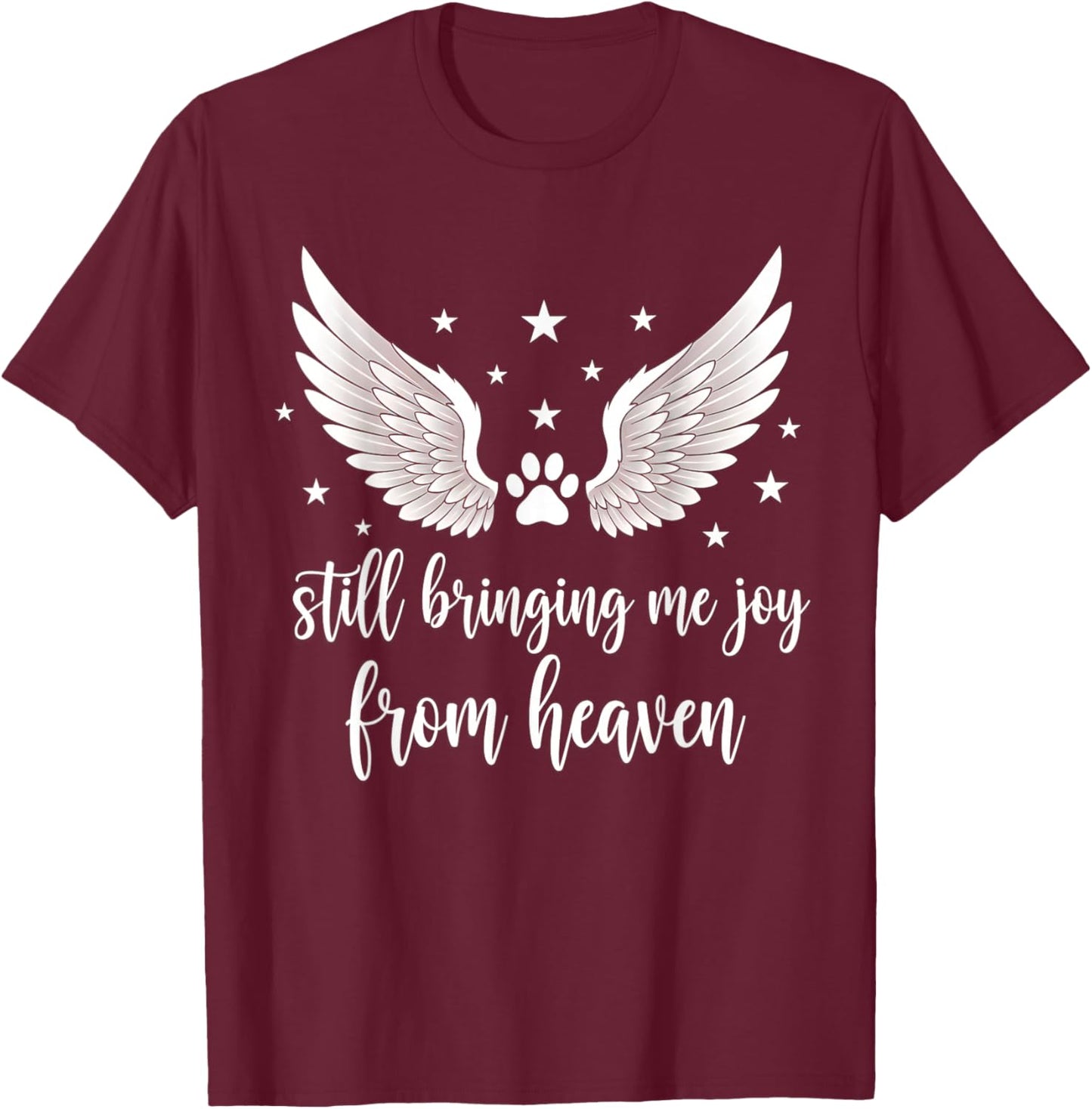 Dog Remembrance Cat Memorial Loss Pet Sympathy T-Shirt - T-Shirt | Maroon