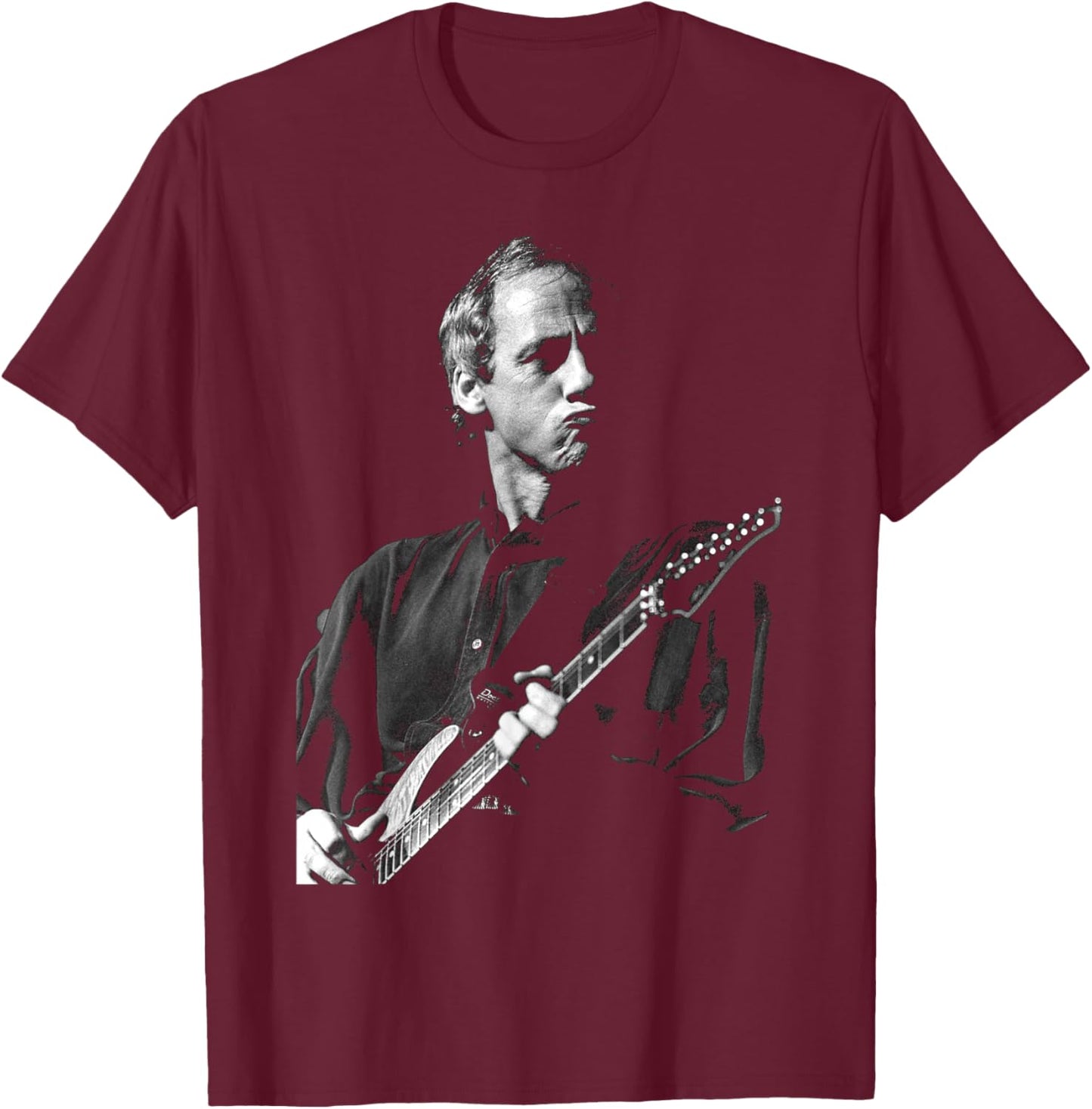 Mark Knopfler Supporting Concert at Dire Straits Joanne Gillespie T-Shirt - T-Shirt | Maroon