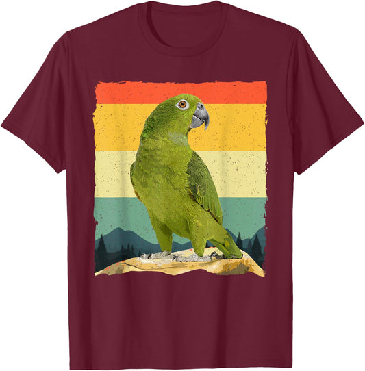 Best Parrot Art Women Kids Tropical Parrot Lover T-Shirt - T-Shirt | Maroon