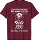I Came to Give Presents and Punch Heretics St Nicholas Icon T-Shirt - T-Shirt | Maroon