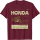 Honda , black, S T-Shirt - T-Shirt | Maroon