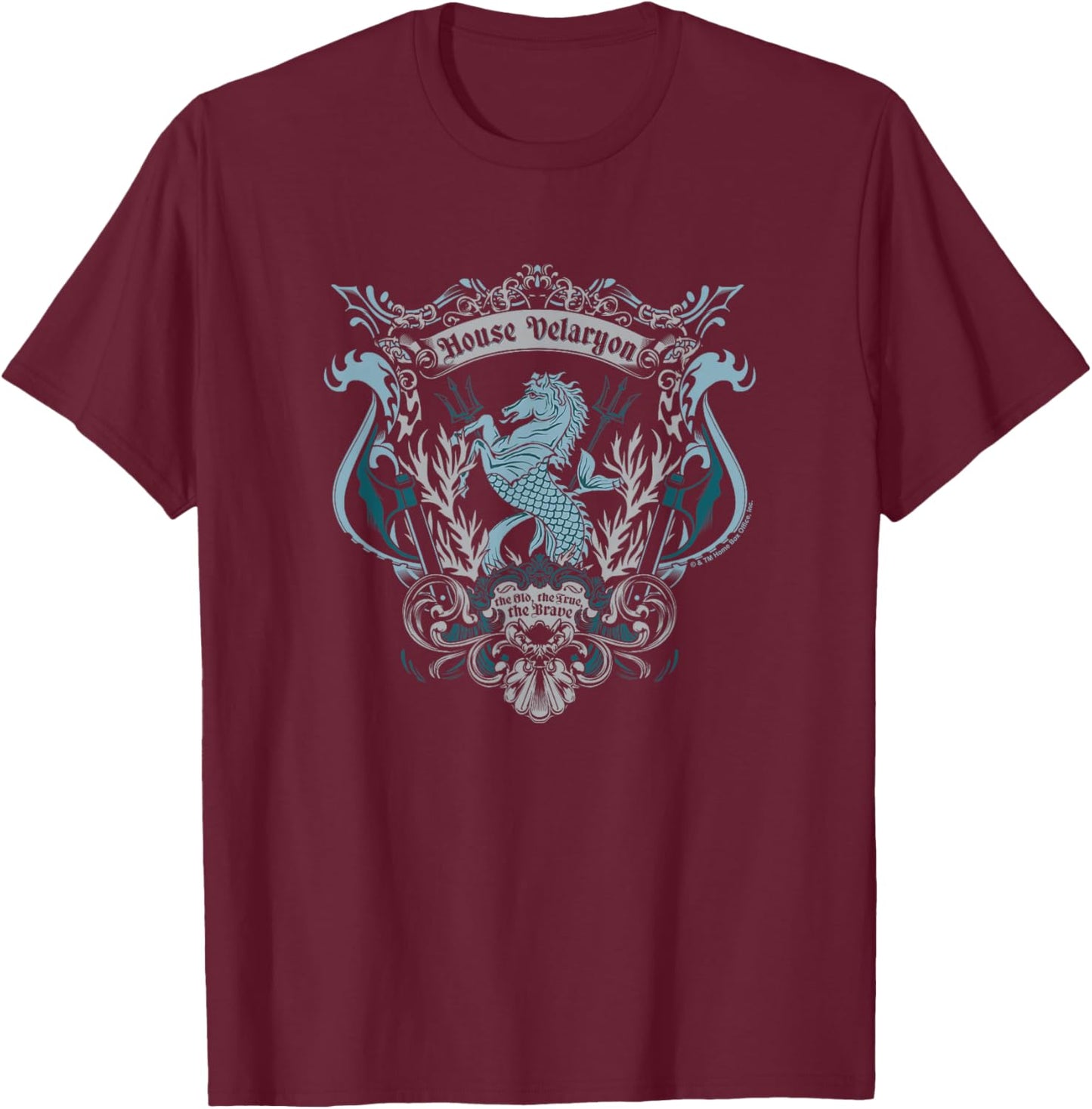 Game of Thrones House Velaryon T-Shirt - T-Shirt | Maroon