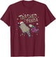 Christmas Funny Trashed Panda Racoon Gets Drunk Xmas T-Shirt - T-Shirt | Maroon