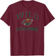 Minnesota Wild Vintage Hockey White Officially Licensed T-Shirt - T-Shirt | Maroon