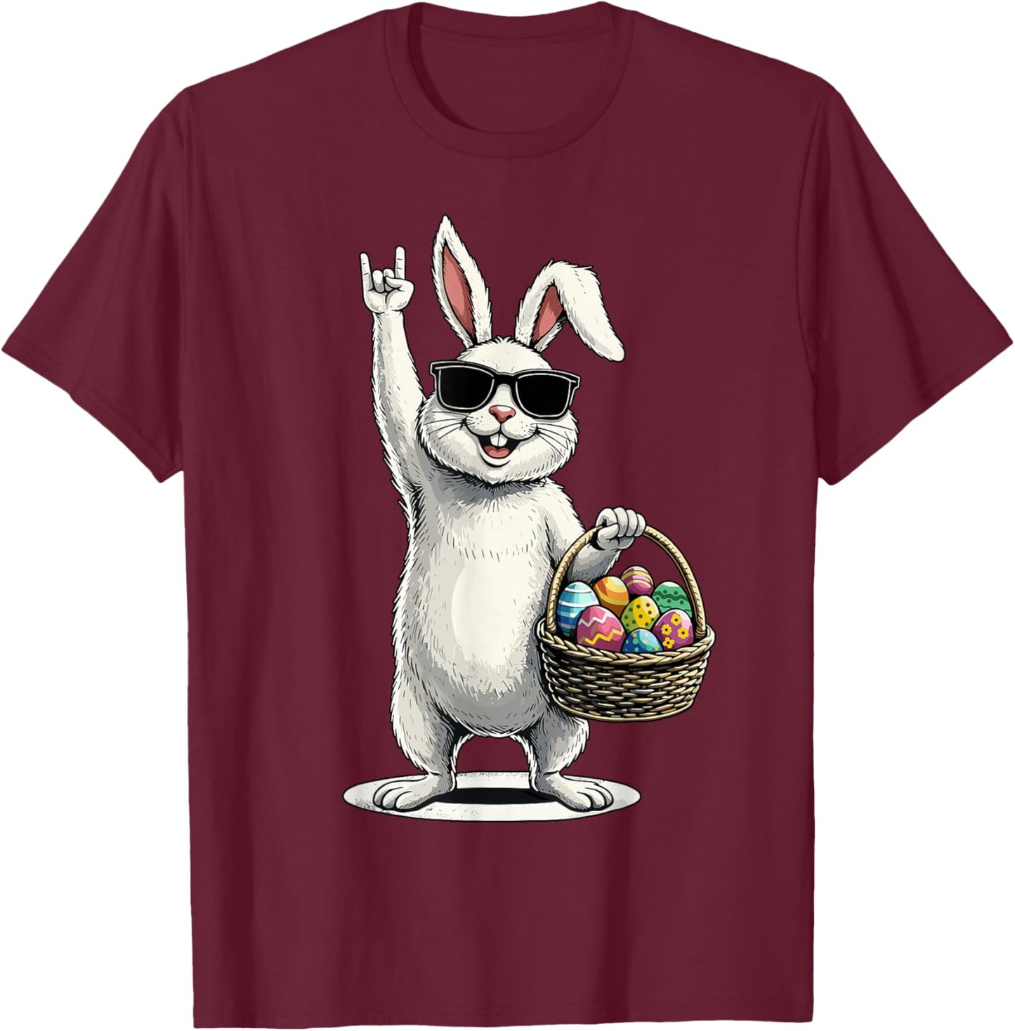 Osterhase schaukeln Ostern lustig Ostern T-Shirt - T-Shirt | Maroon