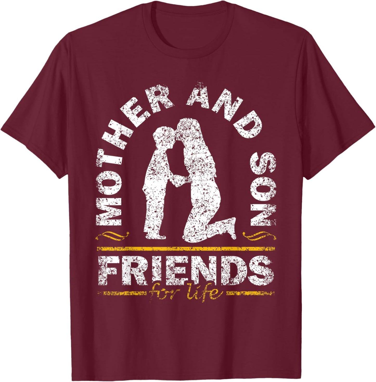 Mother And Son Friends For Life Mom Matching Mother Son T-Shirt - T-Shirt | Maroon