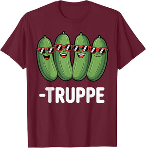 Gurkentruppe Funny Pickle Party JGA Gurken Polterabend T-Shirt - T-Shirt | Maroon