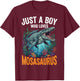 Just A Boy Who Loves Mosasaurus T-Shirt - T-Shirt | Maroon