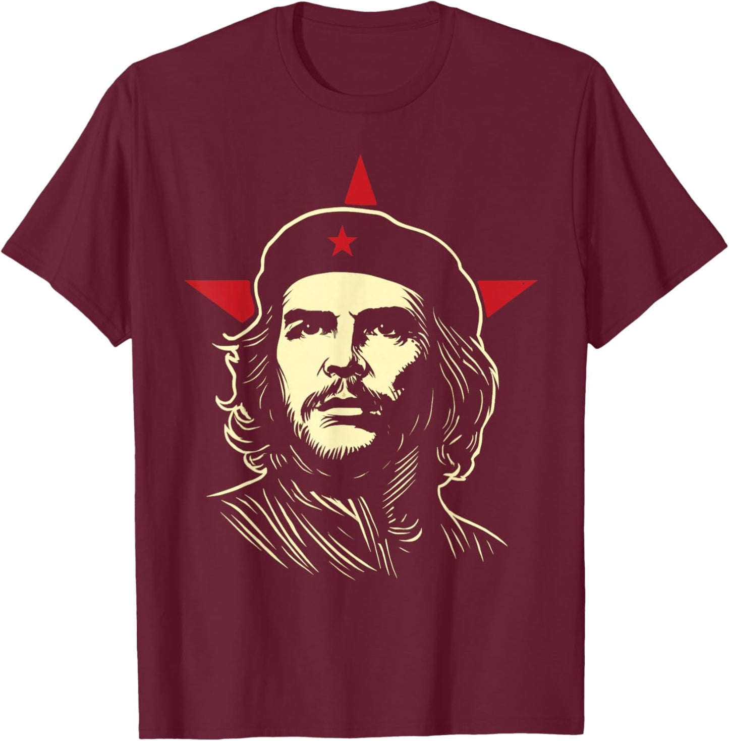 Che Guevara Shirt Stern Kuba Revolution Rebel Kubanisch T-Shirt - T-Shirt | Maroon