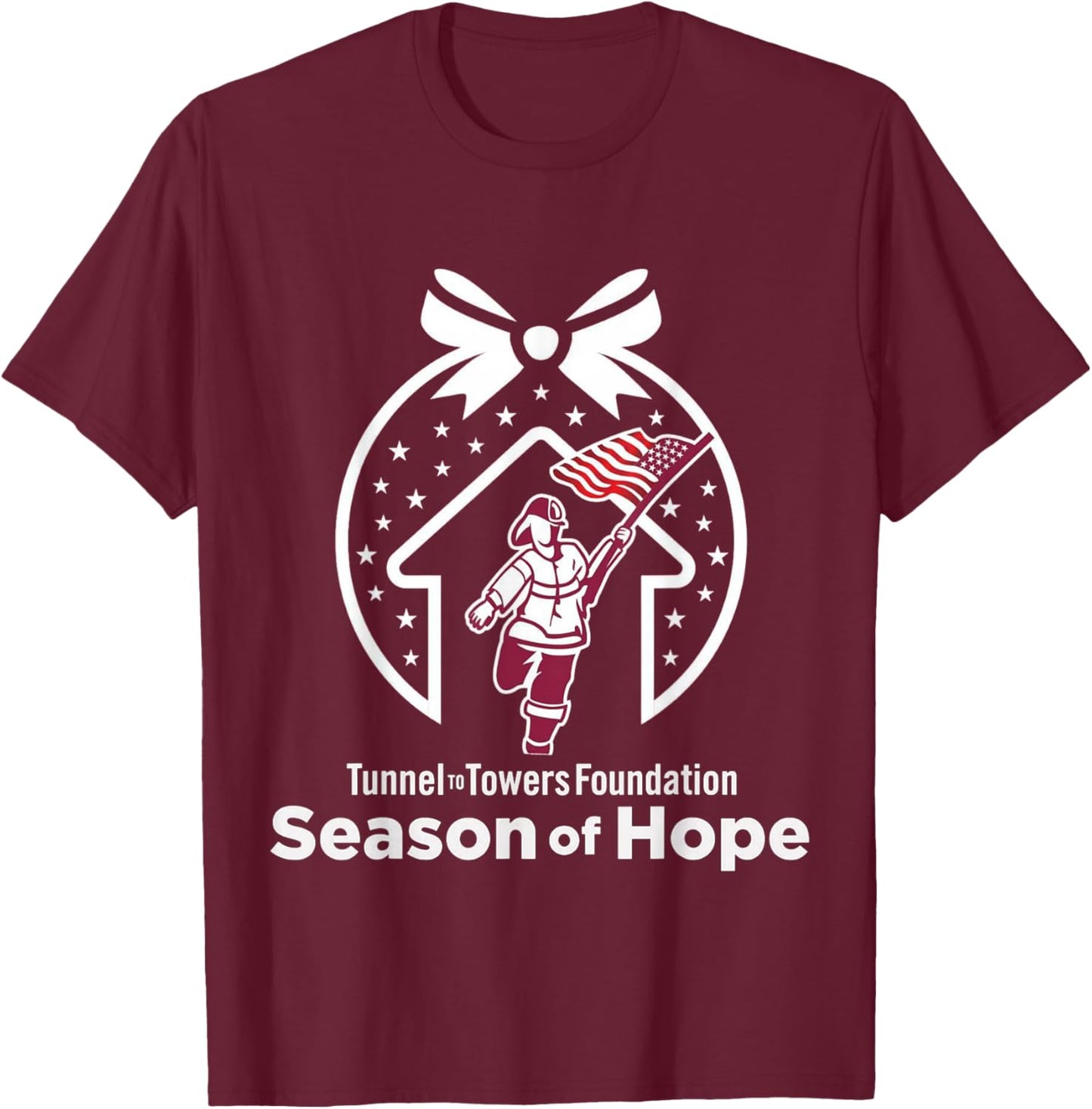 Tunnel to Towers, Meaningful Gift, Honor, Warm Christmas T-Shirt - T-Shirt | Maroon