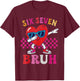 Six Seven 67 Meme Cool Valentine's Day for Boys Girls Teens Kids T-Shirt - T-Shirt | Maroon