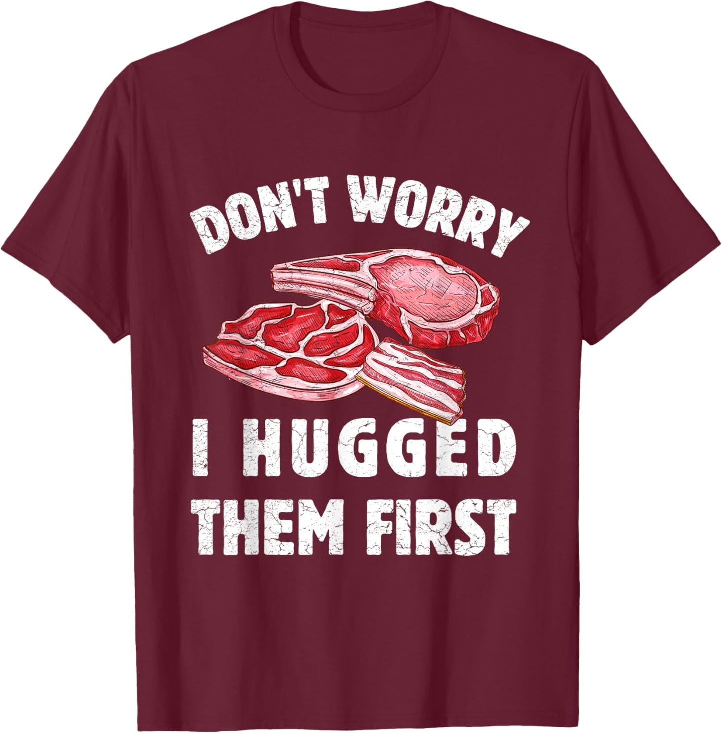Funny Meat Cutter BBQ Butcher T-Shirt - T-Shirt | Maroon