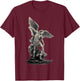 Archangel Michael Christian Streetwear Religious Her T-Shirt - T-Shirt | Maroon