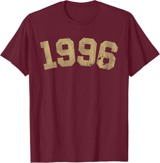 1996 Bday - Retro 30th Birthday 30 Years Old Vintage T-Shirt - T-Shirt | Maroon