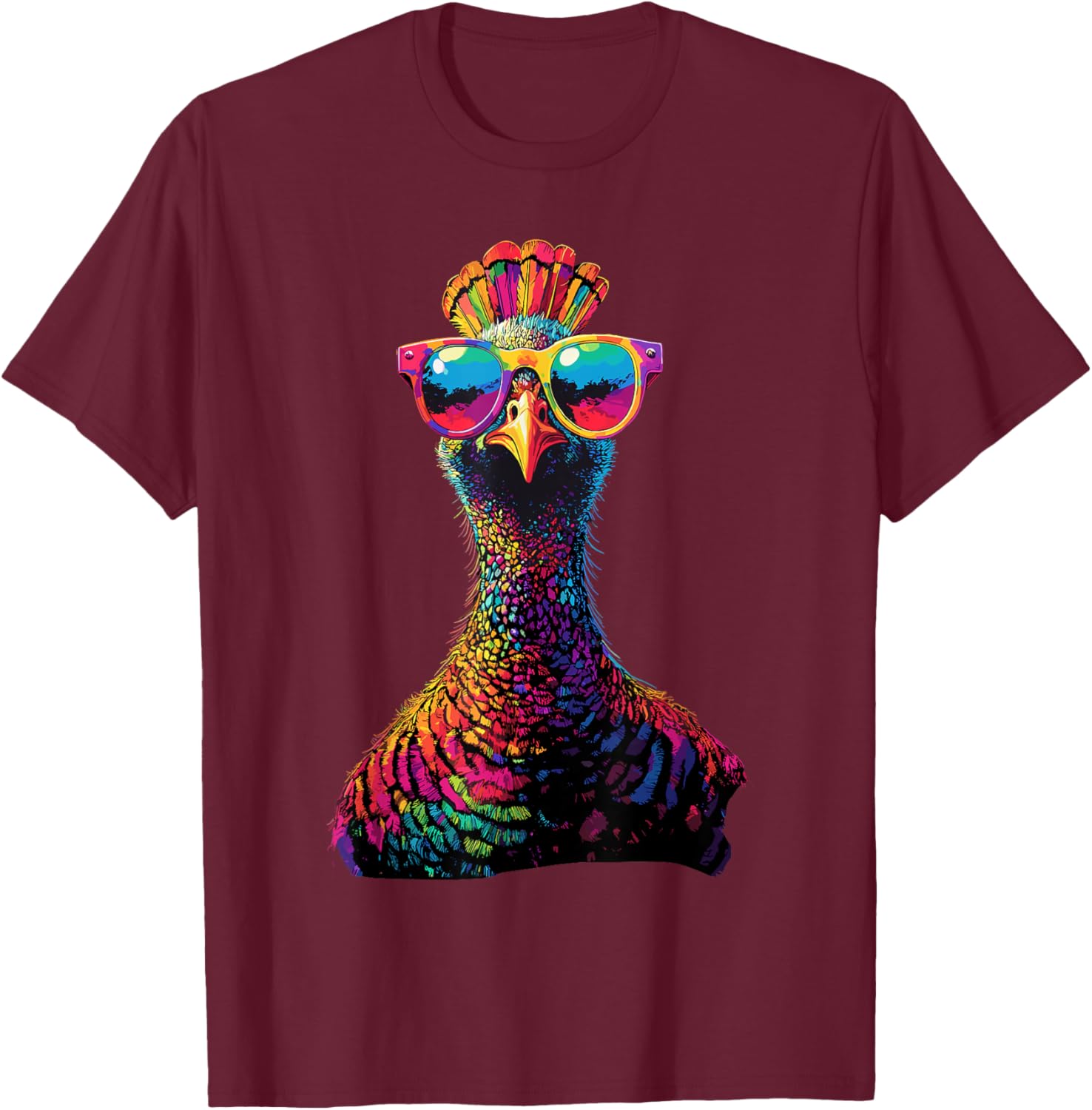 Turkey Chicken Bird Turkeys Pheasant Turkey T-Shirt - T-Shirt | Maroon