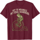 Off to Wrangle My Feral Grandkids Funny Frog Grandparent T-Shirt - T-Shirt | Maroon