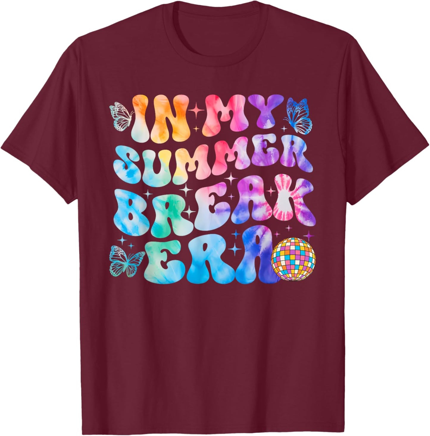 Happy Last Day of School In My Summer Era Teacher Women Kids T-Shirt - T-Shirt | Maroon