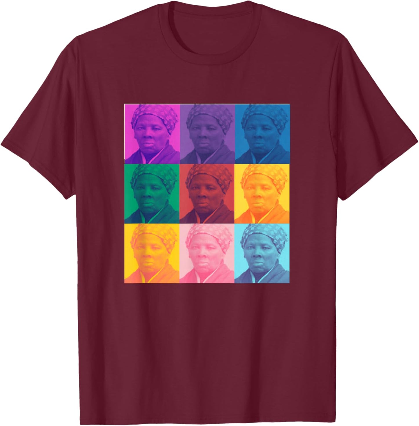Iconic Women Harriet Tubman Harriet Tubman T-Shirt - T-Shirt | Maroon