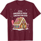 Gingerbread House Construction Crew Cookie Baking Christmas T-Shirt - T-Shirt | Maroon