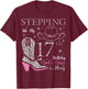 Stepping Into My 17th Birthday With God's Grace and Mercy T-Shirt - T-Shirt | Maroon