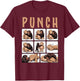 Cute Monkey Punch T-Shirt - T-Shirt | Maroon