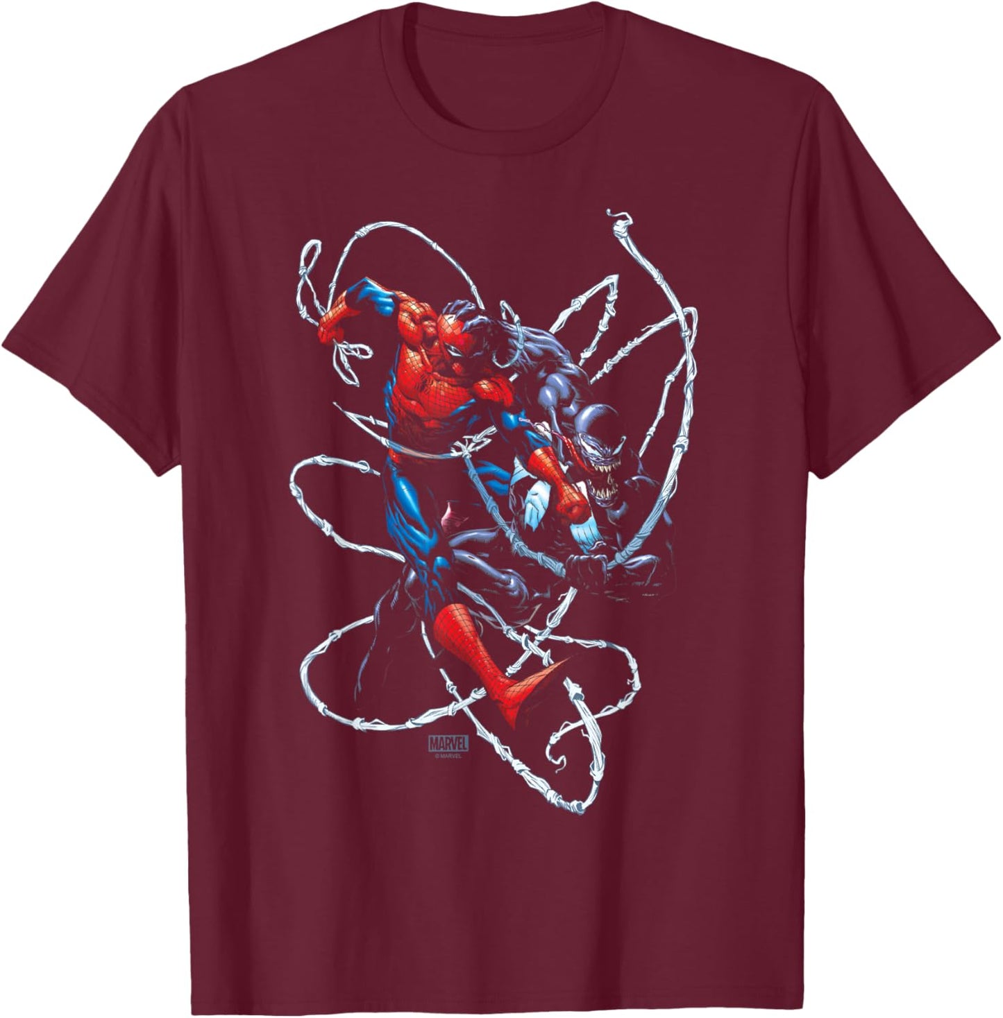 Venom - Venom vs. Spider-Man T-Shirt - T-Shirt | Maroon