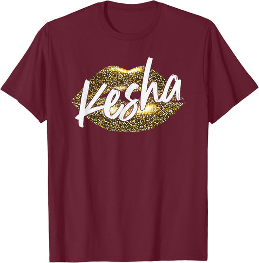 Kesha Name T-Shirt - T-Shirt | Maroon