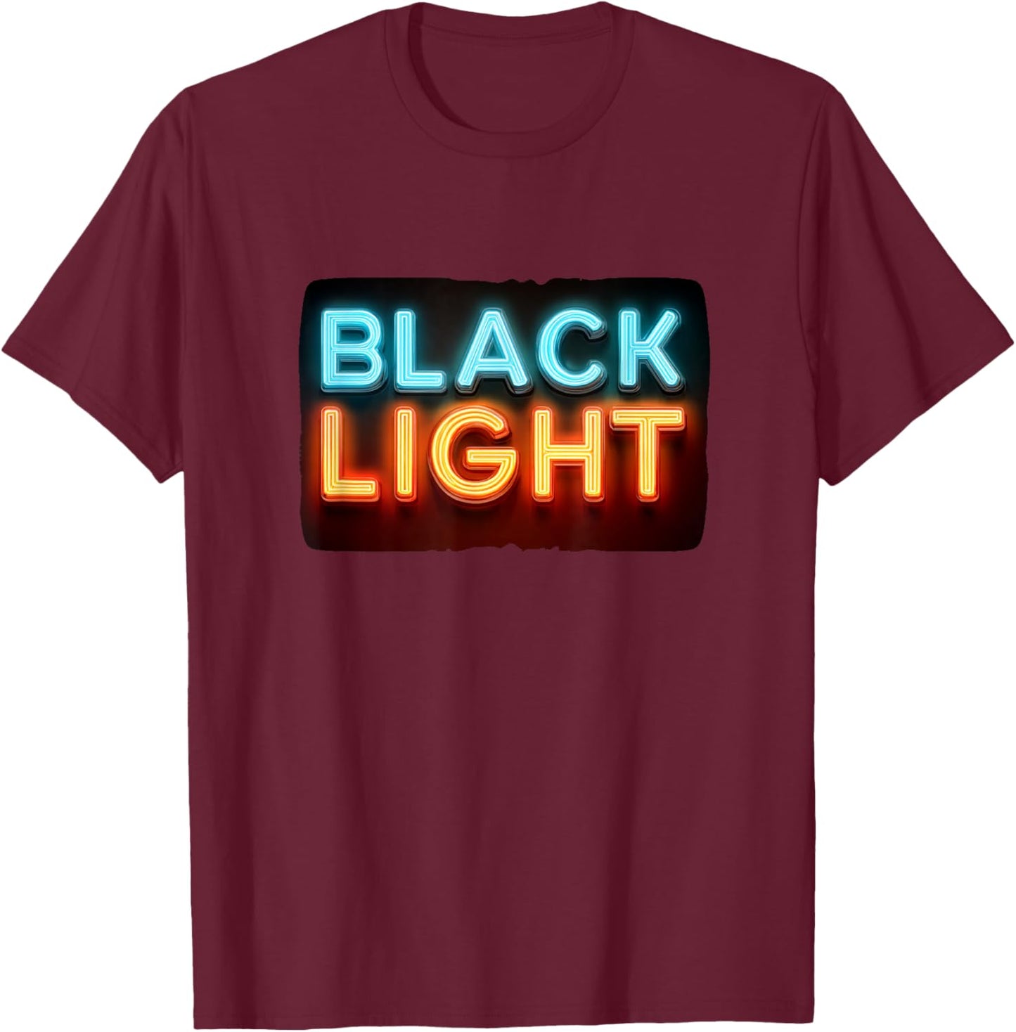 Cool Black Light Statement Costume for Boys and Girls T-Shirt - T-Shirt | Maroon