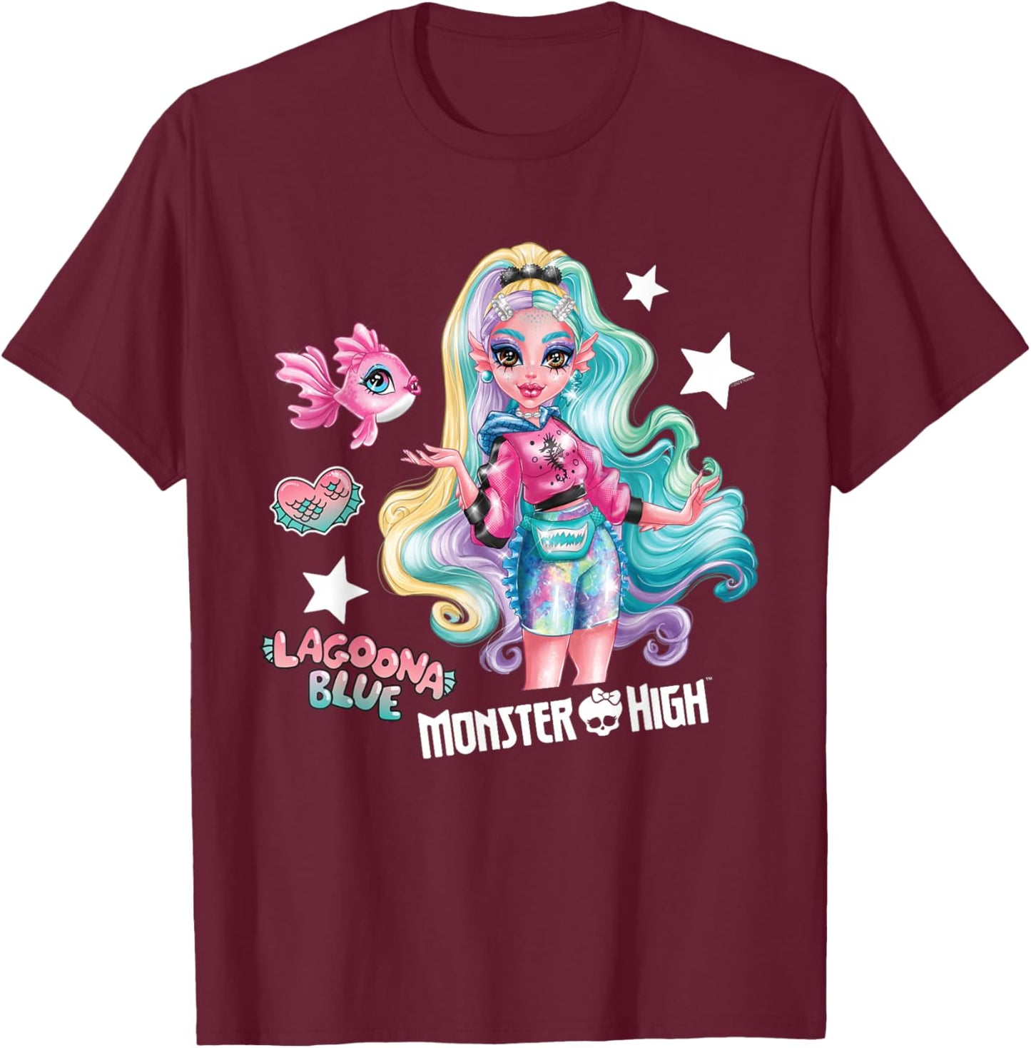 Monster High - Lagoona Blue T-Shirt - T-Shirt | Maroon