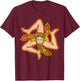 Sicily Trinacria Sicilia Flag Sicilian Roots Grunge T-Shirt - T-Shirt | Maroon