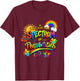 Rainbow Autism Awareness a Spectrum of Possibilities T-Shirt - T-Shirt | Maroon