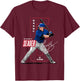 Corey Seager | Texas Baseball MLB Players | MLBSEA4052 T-Shirt - T-Shirt | Maroon