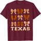 Texas Cute Coquette Bow Girls Kids T-Shirt - T-Shirt | Maroon