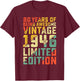 80th Birthday Gifts for 80 Year Old Men Women Vintage 1946 T-Shirt - T-Shirt | Maroon