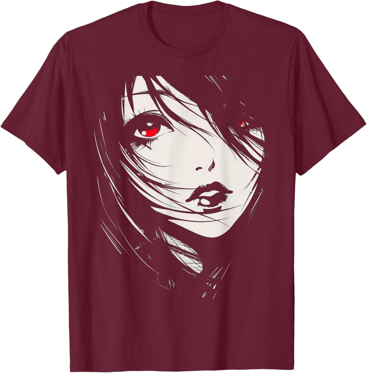 Anime Manga Graphic Artwork Anime T-Shirt - T-Shirt | Maroon