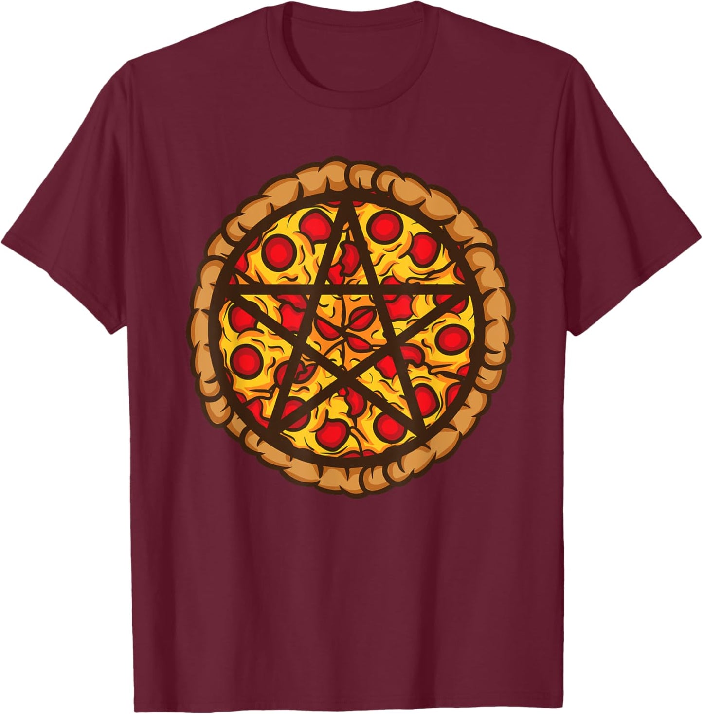 Pizza Design Women Italian Restaurant Pizza Lover T-Shirt - T-Shirt | Maroon