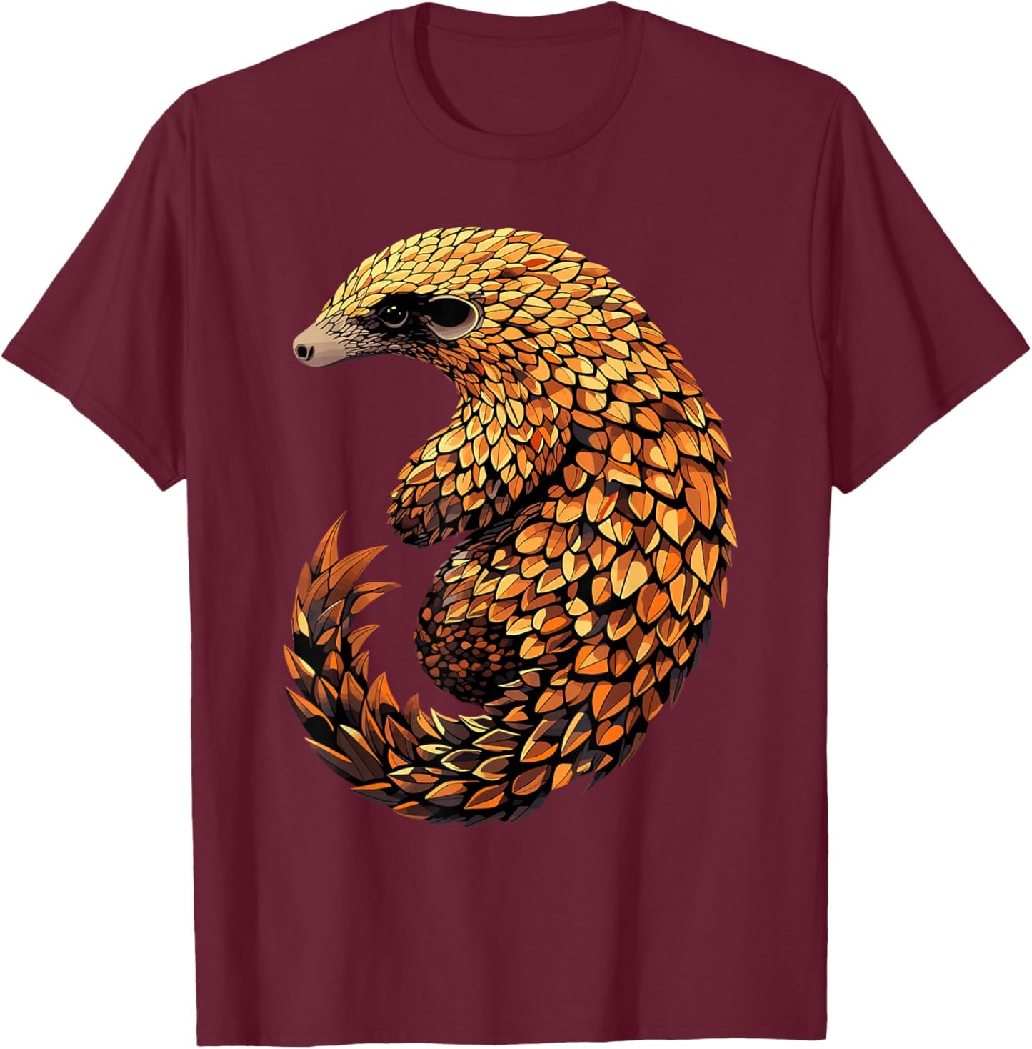 Pangolin Schuppentier Tannenzapfentier Liebe Süße Pangoline T-Shirt - T-Shirt | Maroon