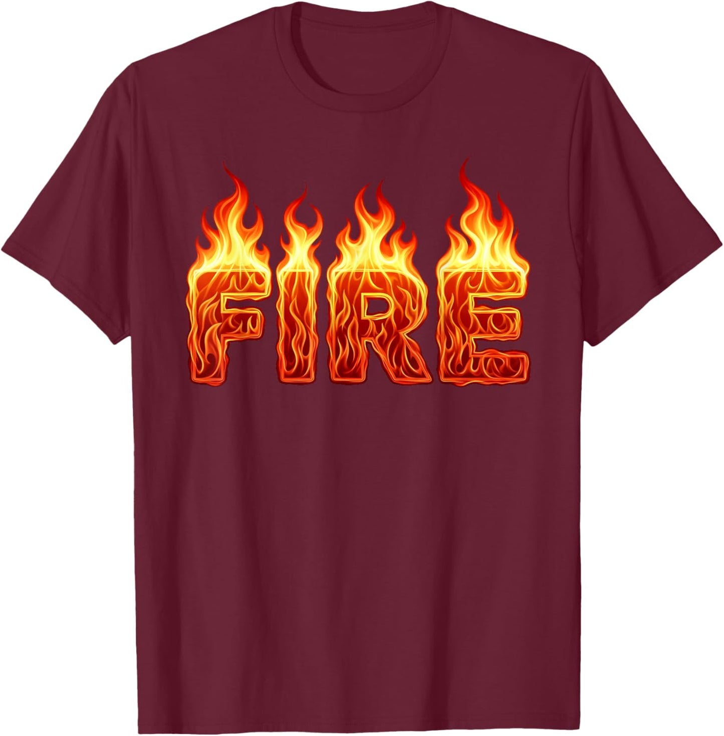 Fire and Ice DIY Lazy Halloween Costumes Men Women Kids T-Shirt - T-Shirt | Maroon